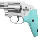 Smith & Wesson Model 642 38 Special Revolver with Robins Egg Blue CT Crimson Trace Laser Grips - Image 2