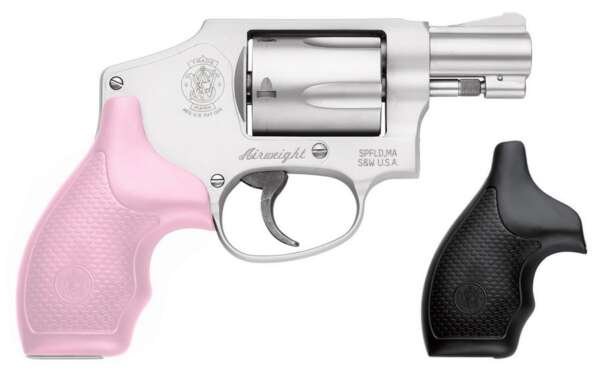 Smith & Wesson Model 642 38 Special J-Frame Revolver with Pink Grips