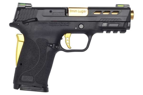 Smith & Wesson M&P9 Shield EZ 9mm Performance Center Pistol with Gold Ported Barrel and Thumb Safety