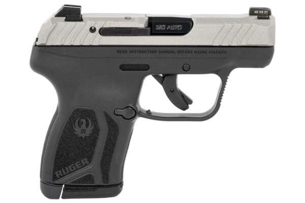 Ruger LCP Max 380 ACP Pistol with Savage Silver Cerakote Slide