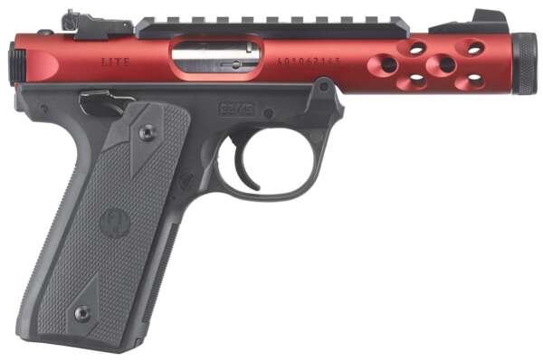 Ruger Mark IV 22/45 Lite 22LR Red Anodized with Threaded Barrel