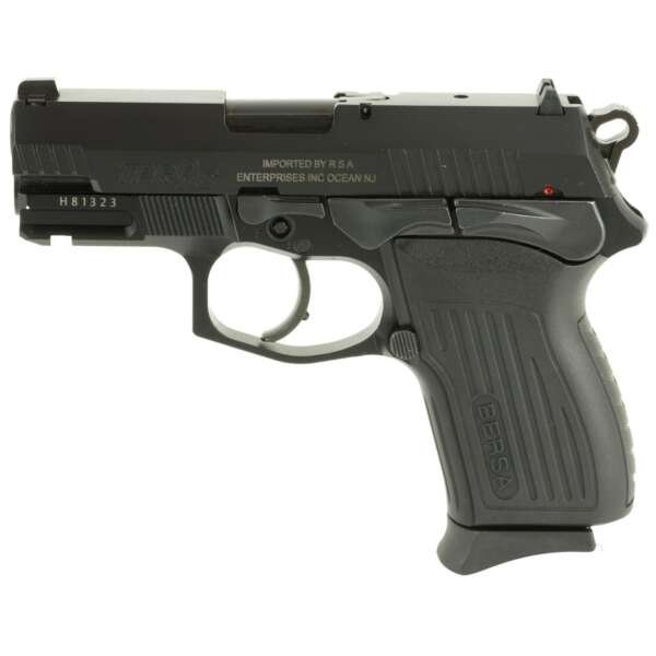 Bersa TPR9C Compact 9mm Pistol, 3.5" Barrel, Fixed Sights, Black - TPR9CM