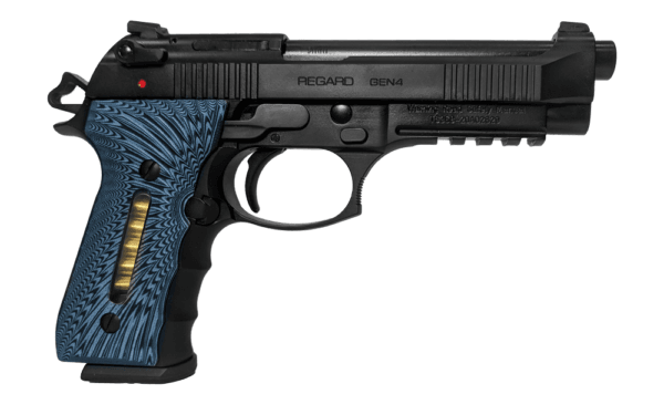 EAA Girsan Regard Sport Gen 4 9mm Pistol, Black/Blue - 390087