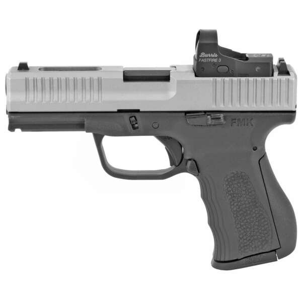 FMK 9C1 9mm Pistol, 4" Barrel, Fixed Sights, Silver - FMKG9C1EPROBSS