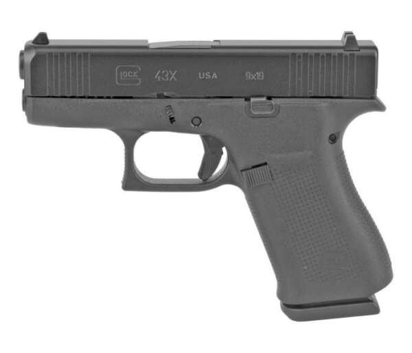 Glock 43X FS Slimline 9mm Pistol, Black - UX4350201