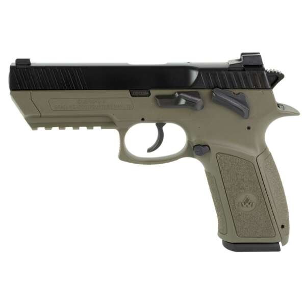 IWI Jericho 941 9mm Pistol, 4.4" Barrel, Adjustable Sights, OD Green - J941PL9ODII
