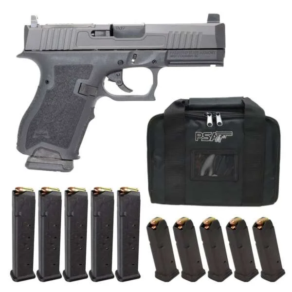 PSA Dagger Compact 9mm Doctor Pistol W/ 10 PMAGs 27rd/15rd Magazines & PSA Pistol Bag