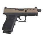 PSA Dagger Compact 9mm Pistol With SWRV2 RMR Slide & Threaded Barrel, FDE, 2-Tone (Rear Sight Rear)