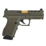 PSA Dagger Compact 9mm Pistol With SWRV2 RMR Slide & TiN Non-Threaded Barrel, Sniper Green (Rear Sight Rear)