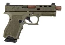 PSA Dagger Compact 9mm Pistol With SWRV2 RMR Slide W/ Copper Threaded Barrel, Sniper Green