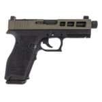 PSA Dagger Full Size - S 9mm, Pistol with SW1 RMR RearSight Slide, Sniper Green, Threaded Barrel, with Black Frame