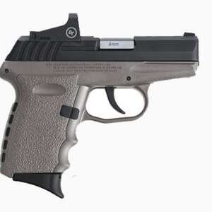 SCCY CPX-2RD 9mm Pistol, Gray/Black - CPX-2CBSGRDE