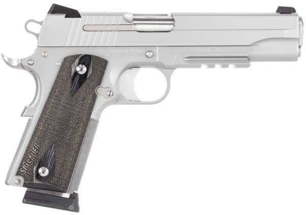 Sig Sauer 1911 California Compliant .45 ACP Semi-Automatic Pistol, Stainless - 1911R-45-SSS-CA