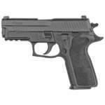 Sig Sauer P229 9mm Pistol, 3.9" Barrel, Siglite Night Sights, Black - 229R9BSE
