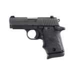 Sig Sauer P938 BRG Micro-Compact 9mm Semi-Automatic Pistol, Hardcoat Anodized Black - 938M-9-BRG-AMBI