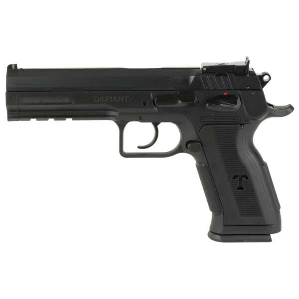 Tanfoglio Stock 9mm Pistol, 4.75" Barrel, Adjustable Sights, Black - TFSTOCK3P9